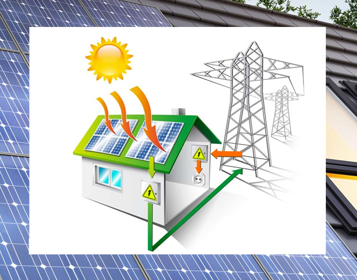 Impianto fotovoltaico collegato alla rete di distribuzione